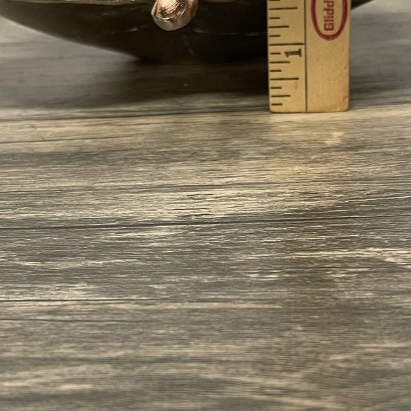 Metallic Leaf Bowl Copper Finish Fall Decor Tray 16” - Picture 6 of 7